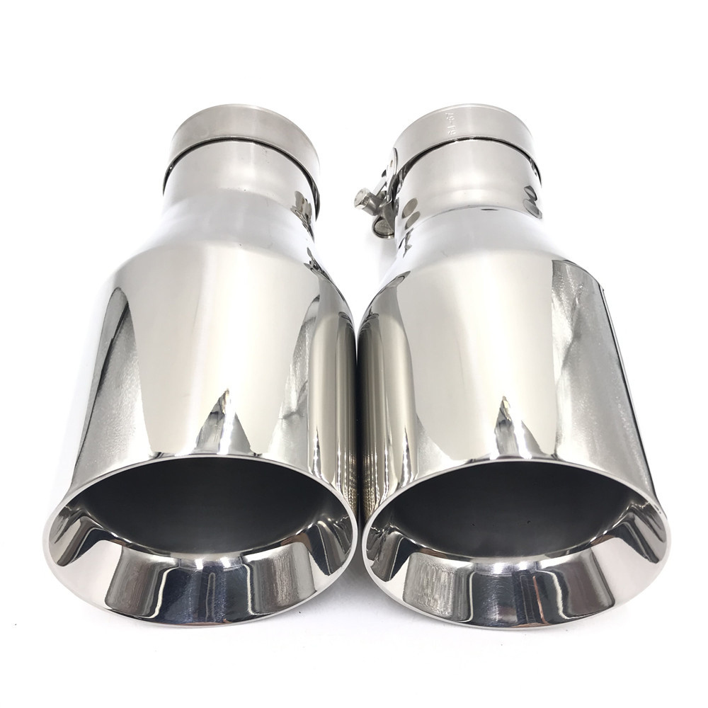 Newest Style 304 stainless steel universal exhaust system end pipe+car exhaust tip 1 piece