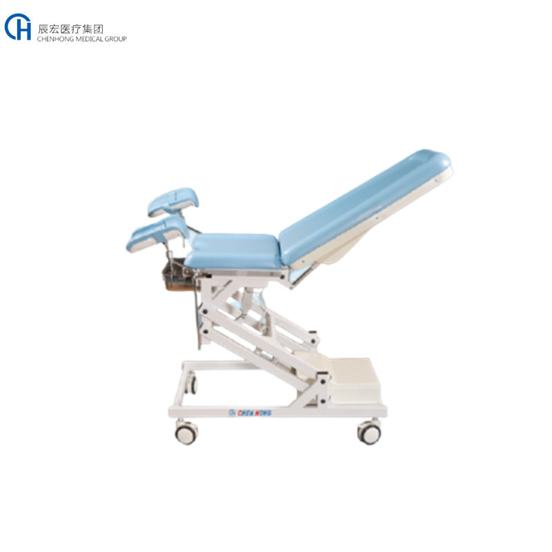 Medical Portable Gynecological Exam Table with Stirrups for Hospital or Clinic