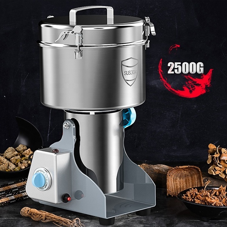 2500g Stainless steel products  grinder swing small household electric food mill powder