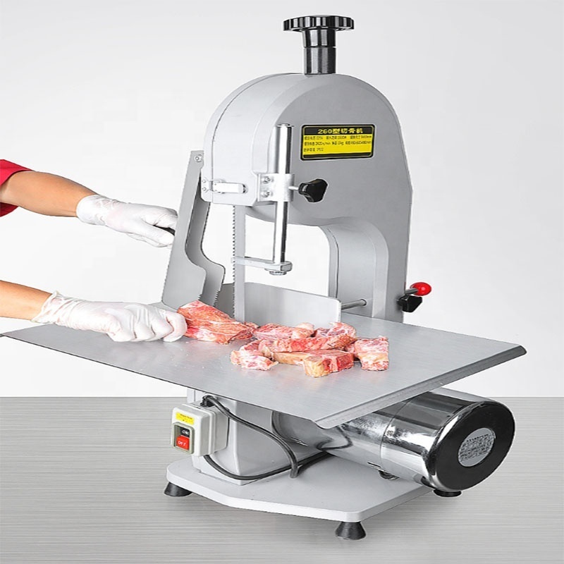 Small Manual Butcher Saw Cutter Cutting Band Electric Frozen Chicken Commercial Meat Bone Sawing Machine For Butchers