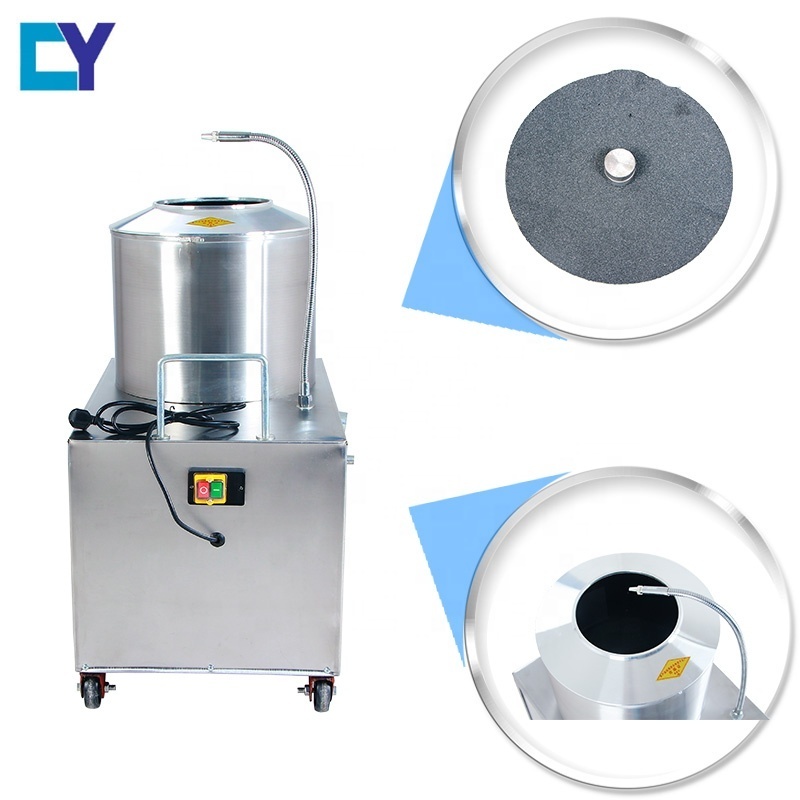 The commercial potato peeler and slicer machine/industrial potato peeler and slicer machine / small scale potato peeling machine