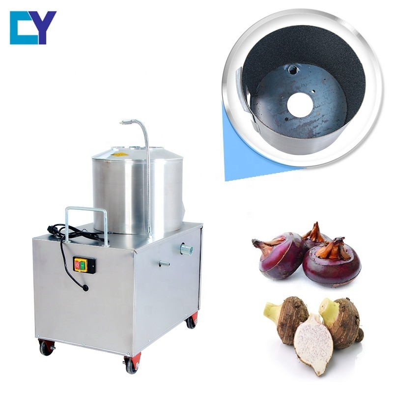 The commercial potato peeler and slicer machine/industrial potato peeler and slicer machine / small scale potato peeling machine