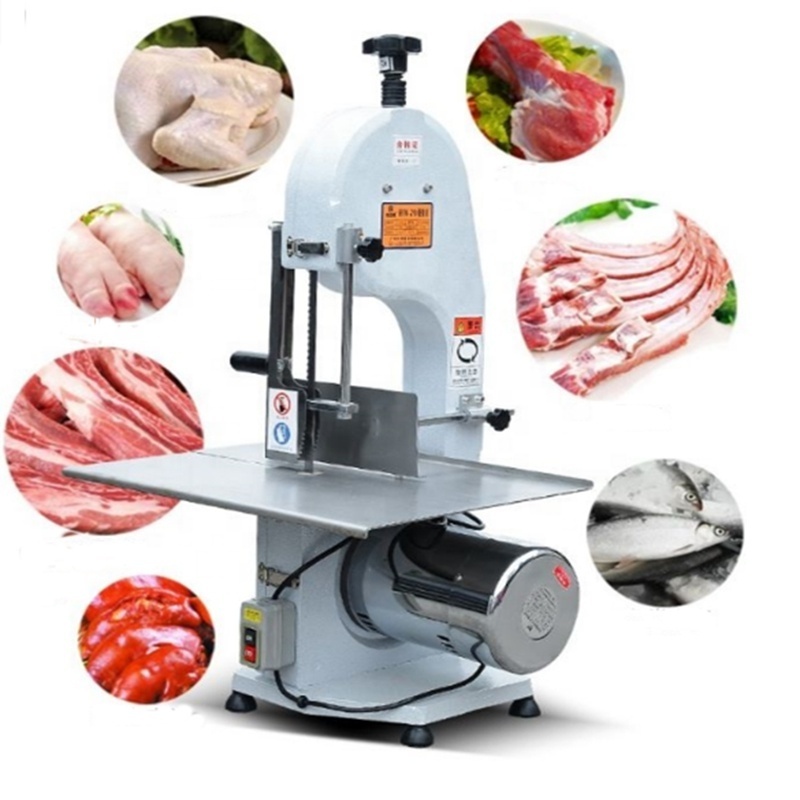 Small Manual Butcher Saw Cutter Cutting Band Electric Frozen Chicken Commercial Meat Bone Sawing Machine For Butchers