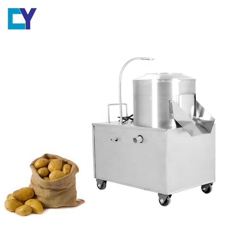 The commercial potato peeler and slicer machine/industrial potato peeler and slicer machine / small scale potato peeling machine