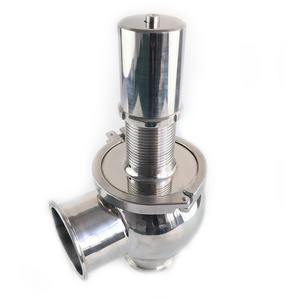 Sanitary stainless steel pressure cooker spring type safety valve