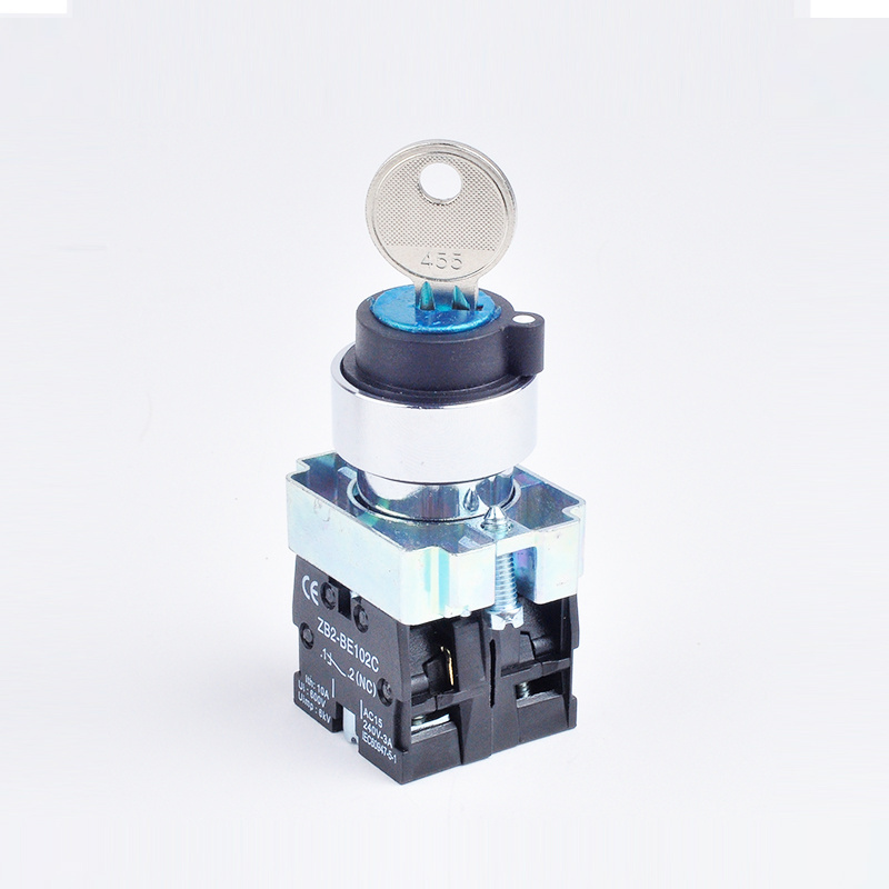 (XB2 series XB2 BG33 key switch) 2 Position Maintained Selector Self-Lock Switch 22mm Plastic push button