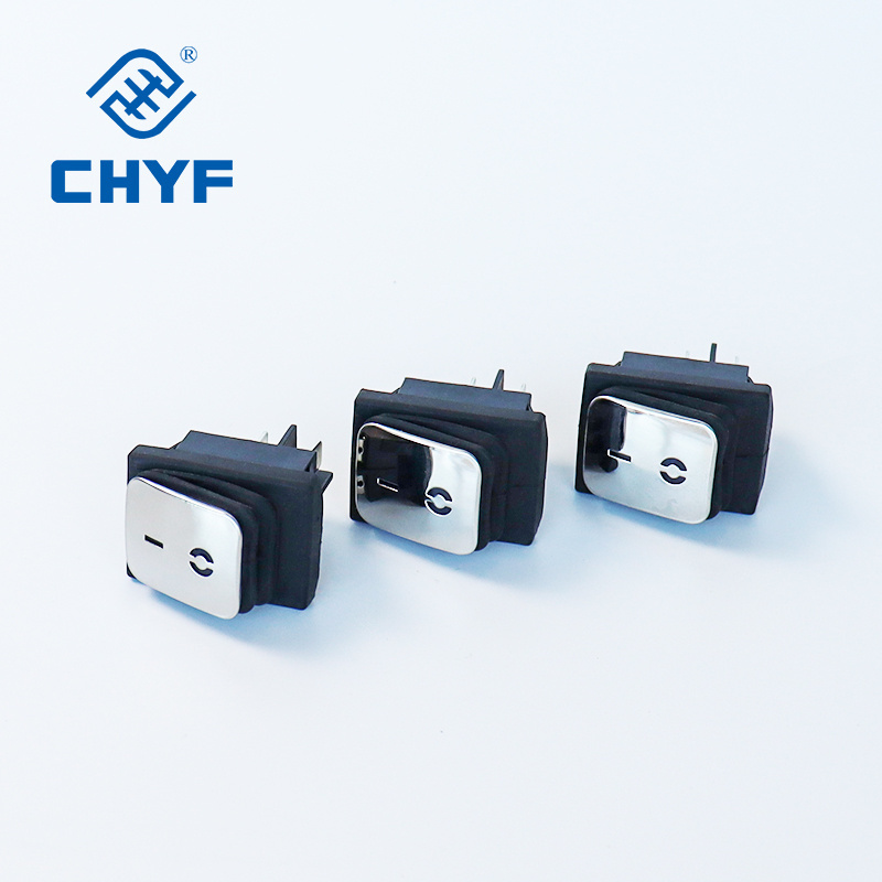 CHYF KCD4 16A/20A 250VAC Waterproof IP65 Rocker Switch With Led On Off 2 Position Red Led 4 6 Pins Rocker Switch