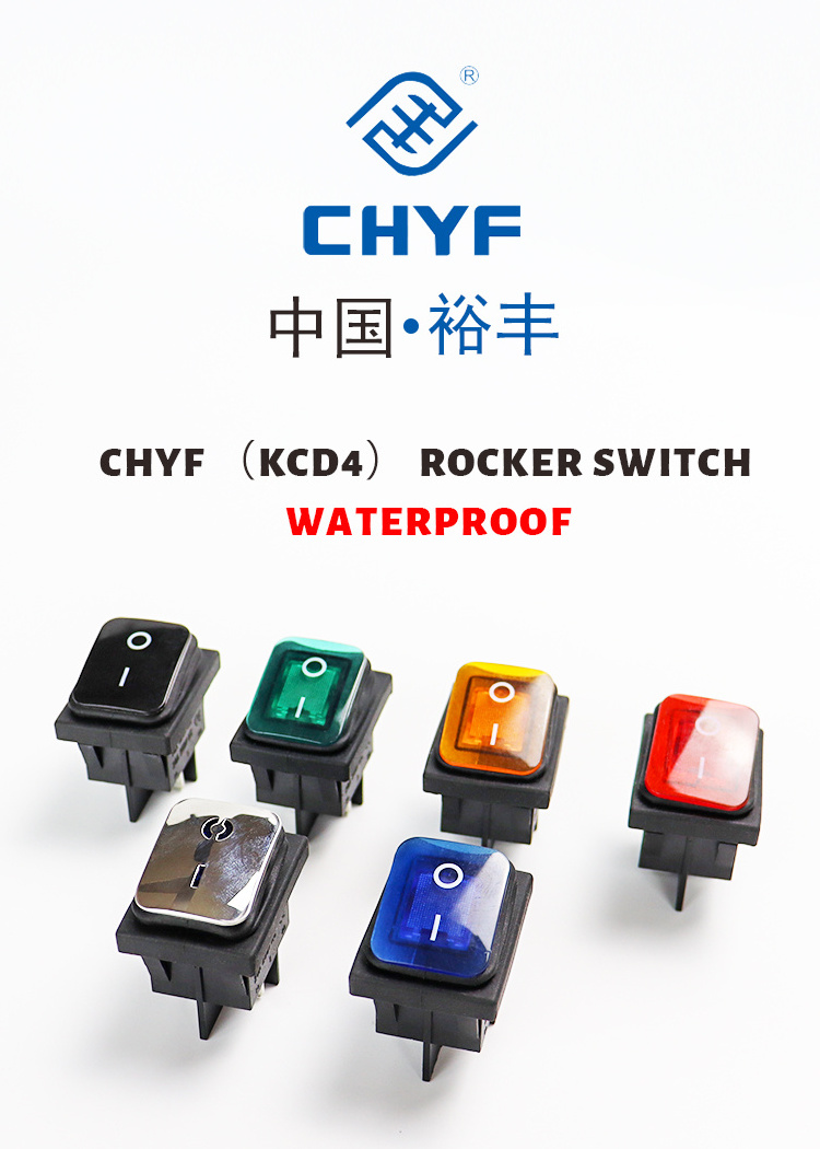 rocker Switch LED on off 30A/250V Heavy Duty 4 pin DPST IP67 12V 220V 30x22 Sealed Waterproof T85 Boat Marine Toggle Switch