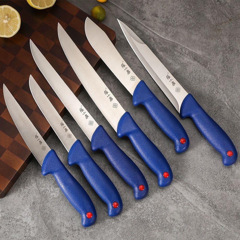 Stainless Steel Filleting Knife 11 pcs Butcher Knife Set Outdoor Fishing Knife with PP+TPR Handle