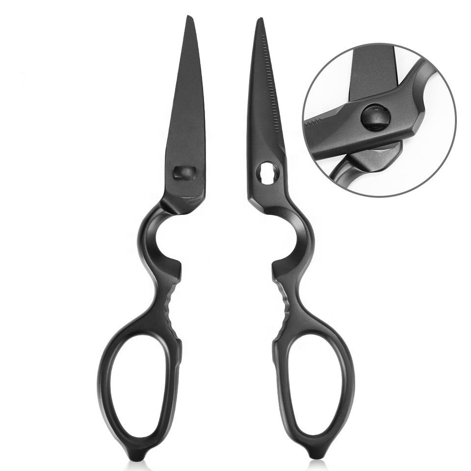 Premium Chicken Scissors Titanium Blade Rust-Proof Ultra Kitchen Shear Heavy Duty For Meat Fish Food Cooking Home