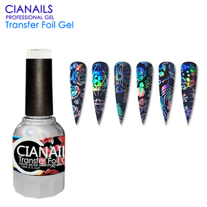 CIANAILS 15ml Transparent Nail Foil Glue 3d Transfer Printing Gel OEM Private Label Wholesale suppliers