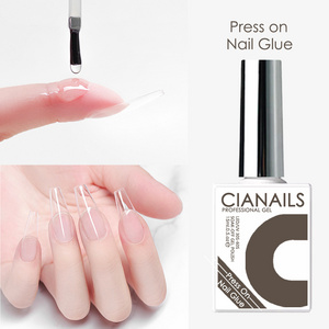 CIANAILS  Custom Label Fake Soft Nails Tips Press On Acrylic Nails Uv Gel Nail Glue For Tips