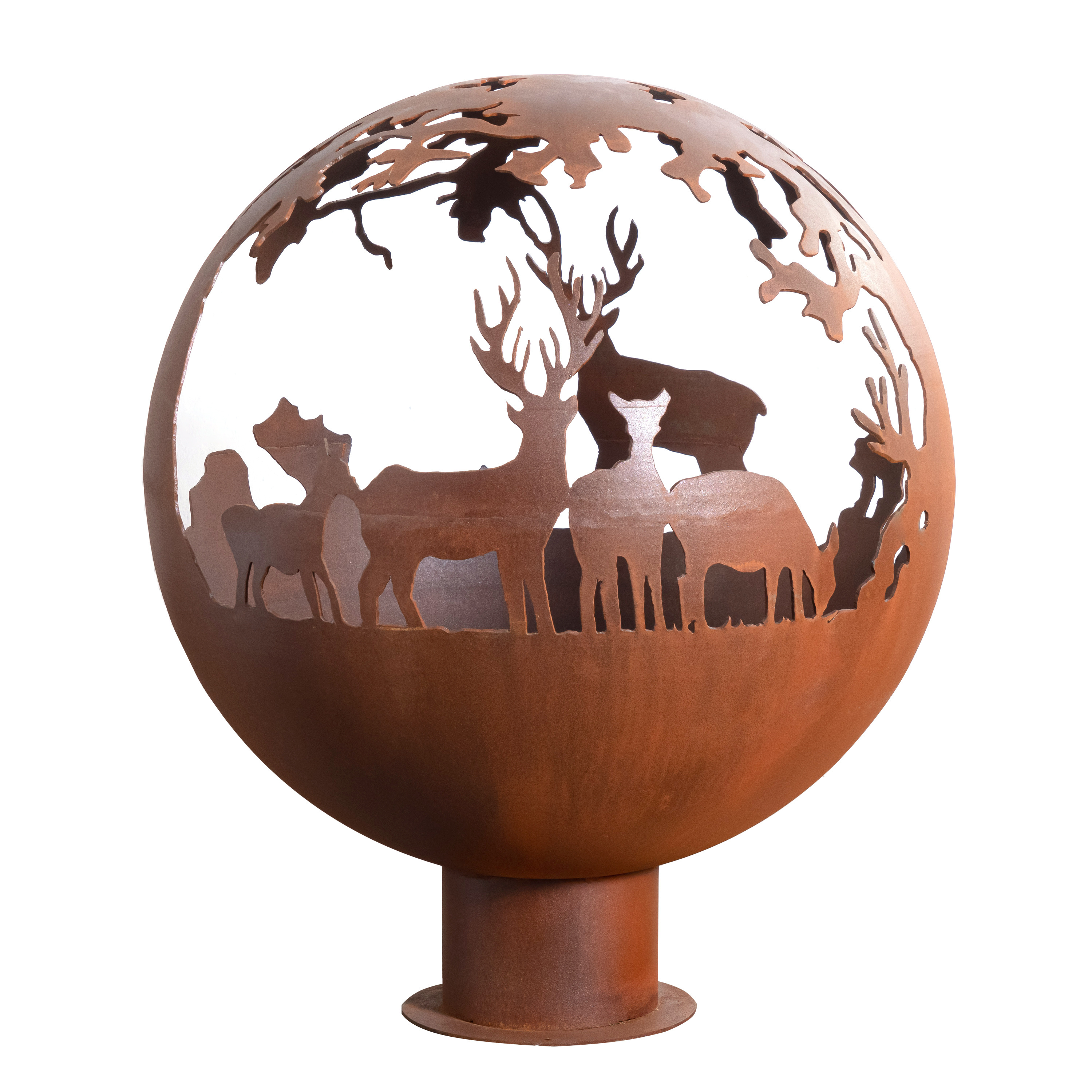 corten fire sphere sphere fire pit steel sphere fire pit