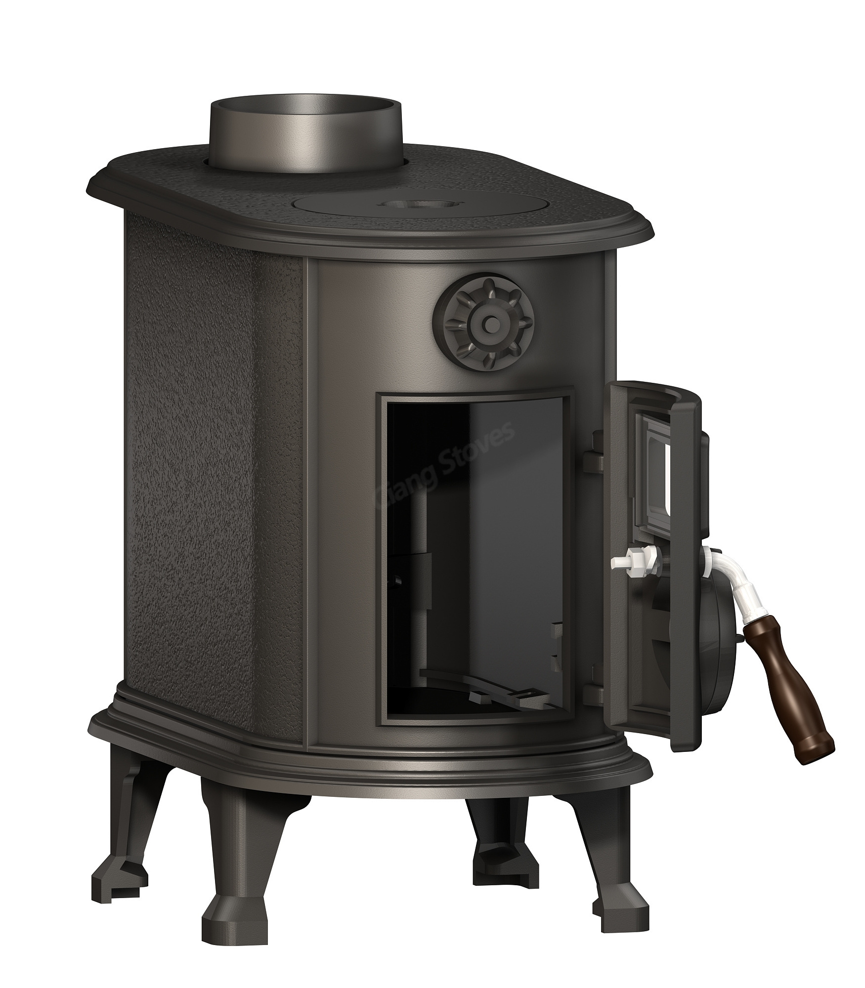 Wood stove indoor heating modern wood-burning fireplace cast iron burning stove