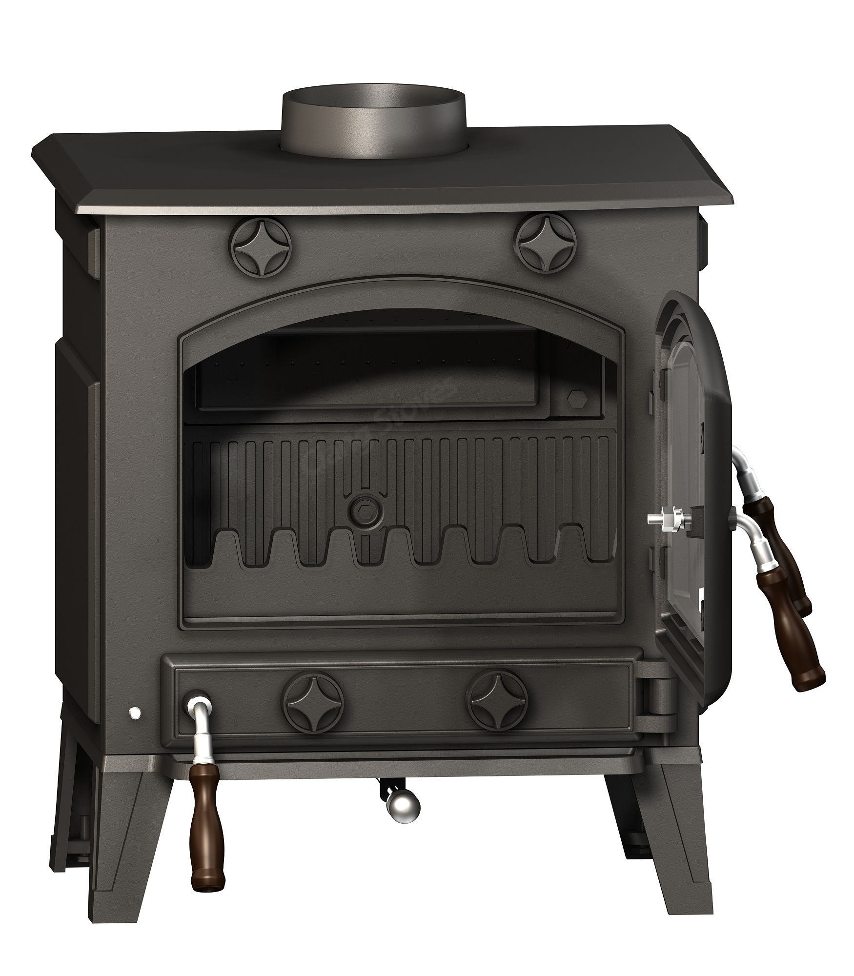 Cast iron wood stove smokeless wood burning steel stove fireplace lentern