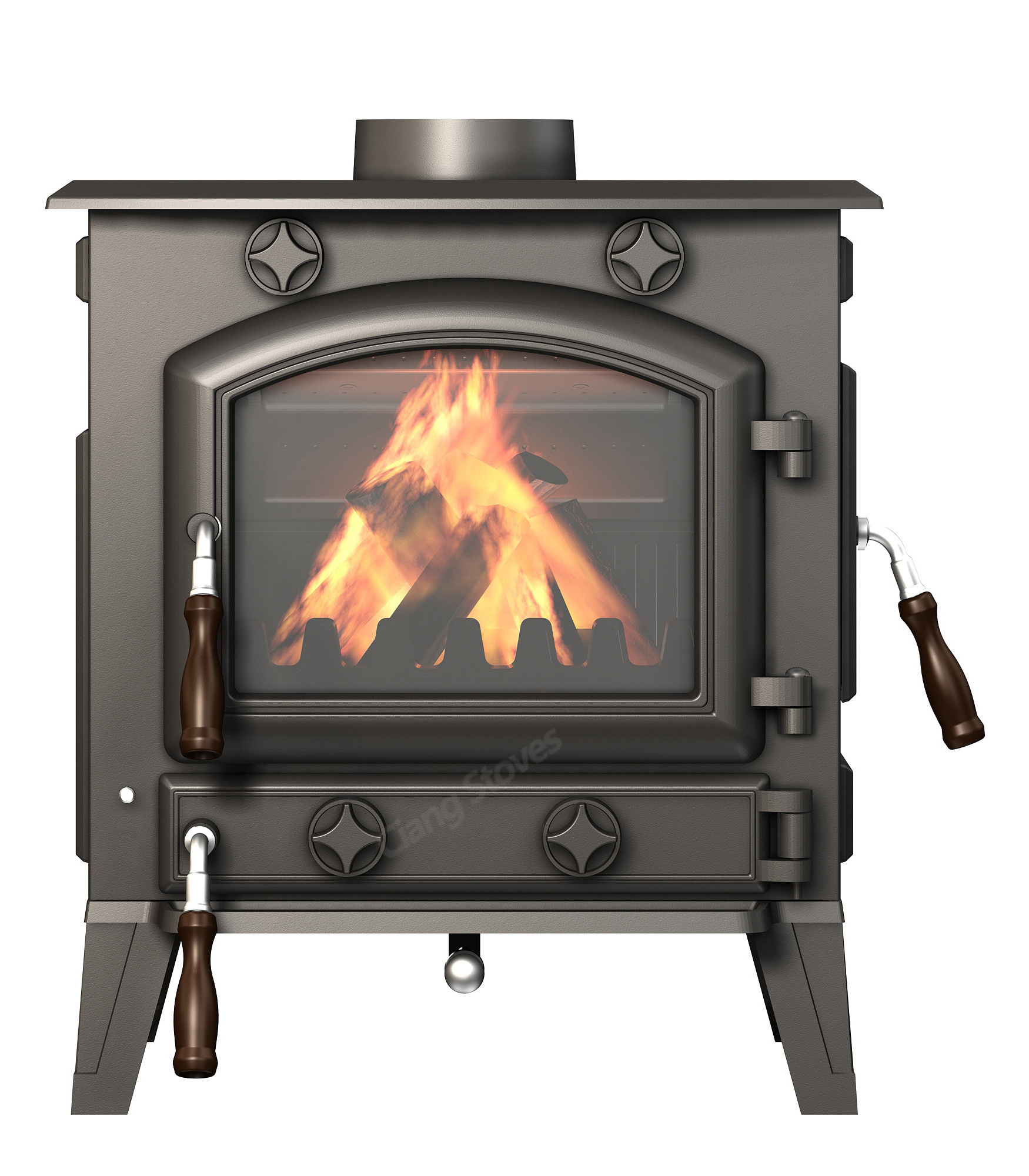 Cast iron wood stove smokeless wood burning steel stove fireplace lentern