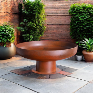 round fire pit ring bowl fire bowl pit tabletop corten fire bowl pit