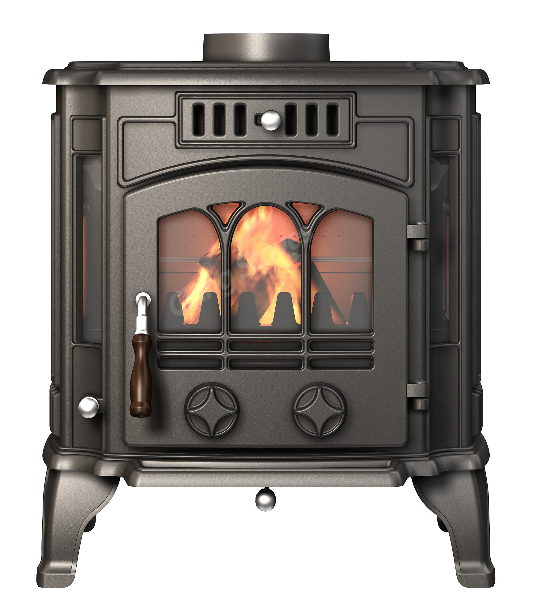 Wood burning stove indoor smokeless wood stove outdoor fireplace cast iron