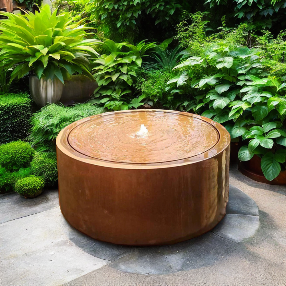 funny water fountain outdoor garden corten steel water fountain outdoor modern water fountain