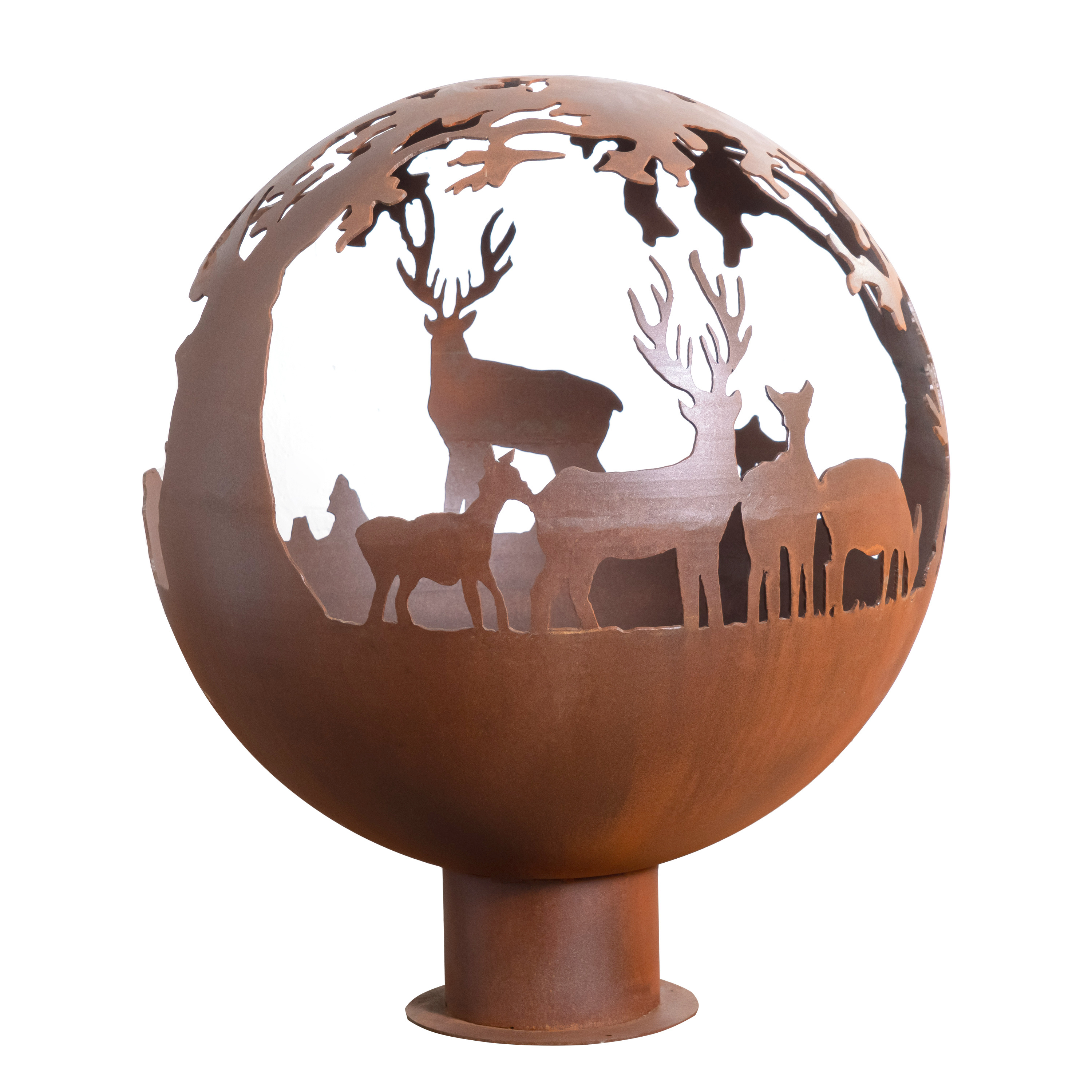 corten fire sphere sphere fire pit steel sphere fire pit