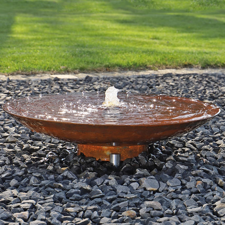 funny water fountain outdoor garden corten steel water fountain outdoor modern water fountain