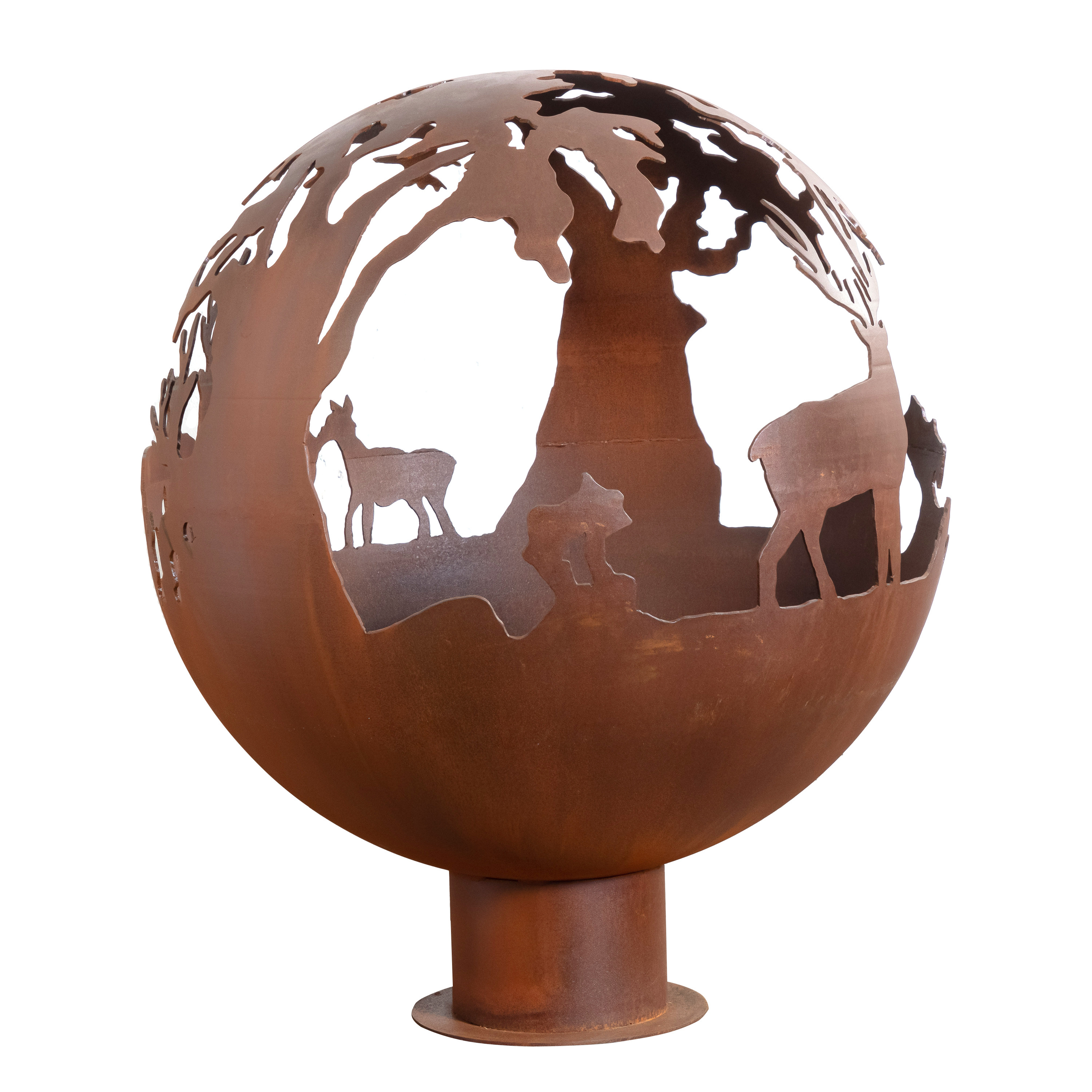 corten fire sphere sphere fire pit steel sphere fire pit