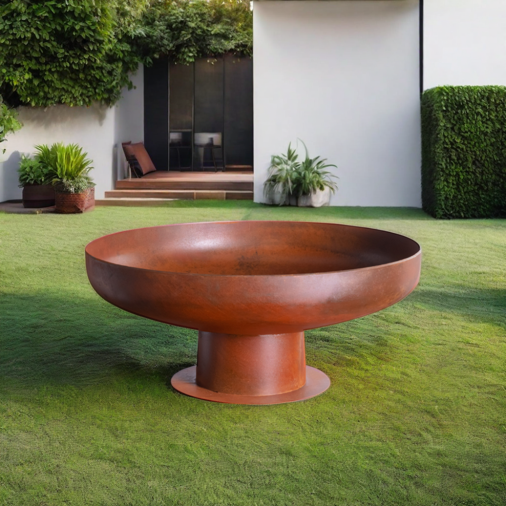 round fire pit ring bowl fire bowl pit tabletop corten fire bowl pit