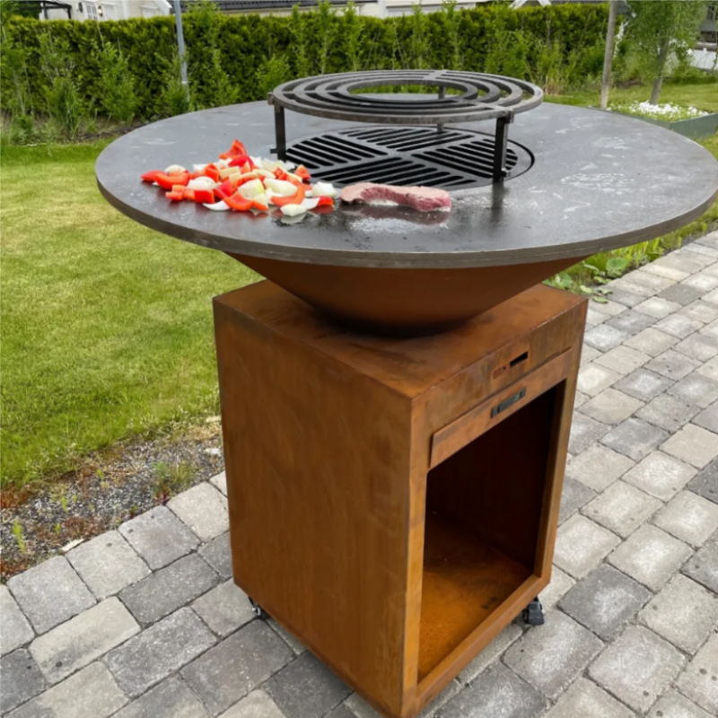 corten brasero bbq grills charcoal barbecue grills corten barbeque grill corten barbeque