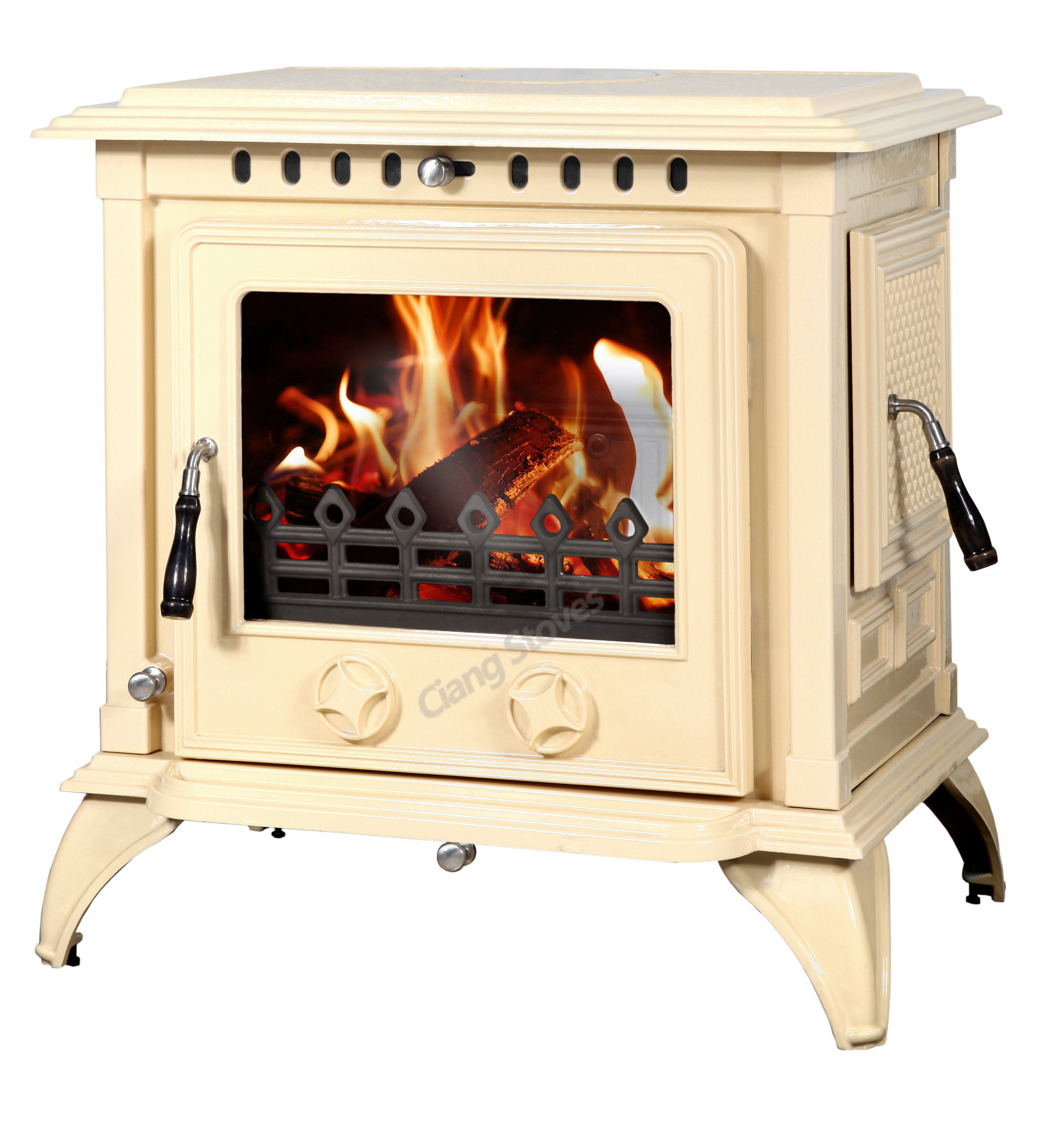 enamel wood stove cream enamel wood burning stove cast iron wood stove