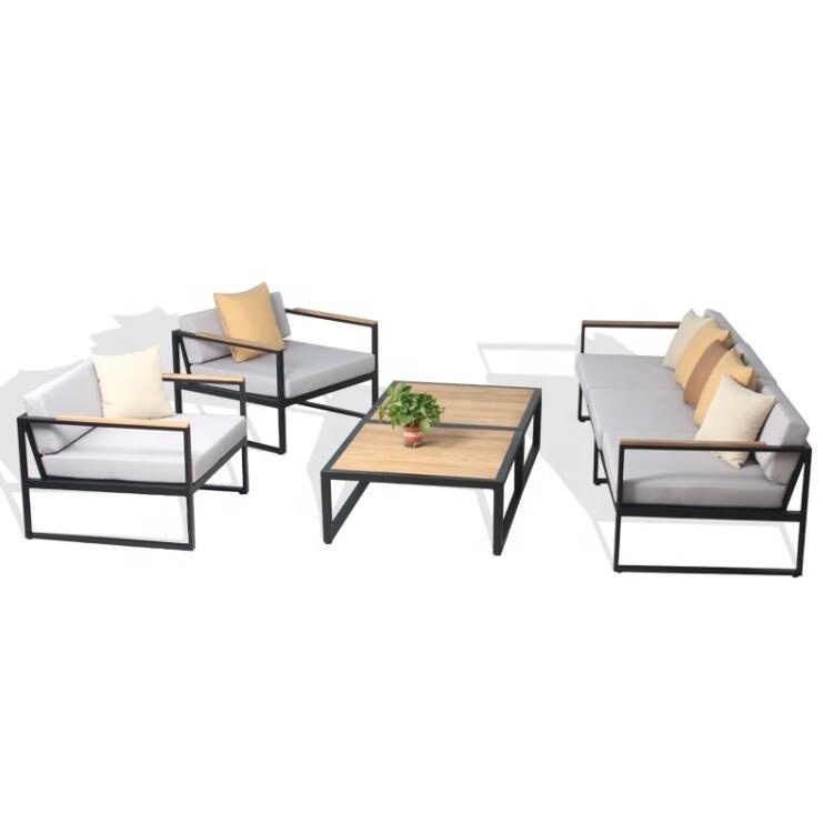 Modern aluminum garden patio outdoor furniture sofa set leisure sofa outdoor garden set sofa