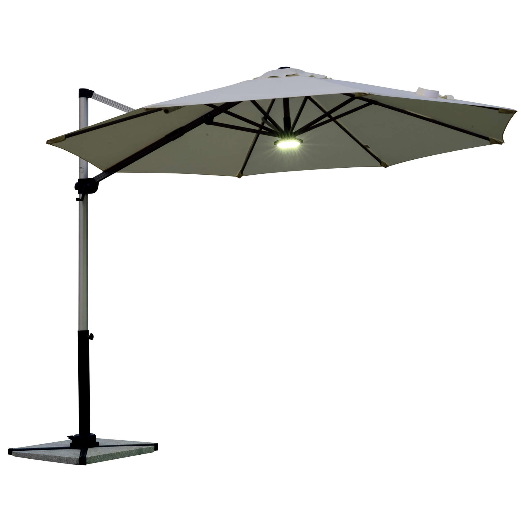 3m Large UV Protection Garden Outdoor Patio Restaurant Pool Umbrella with LED Light