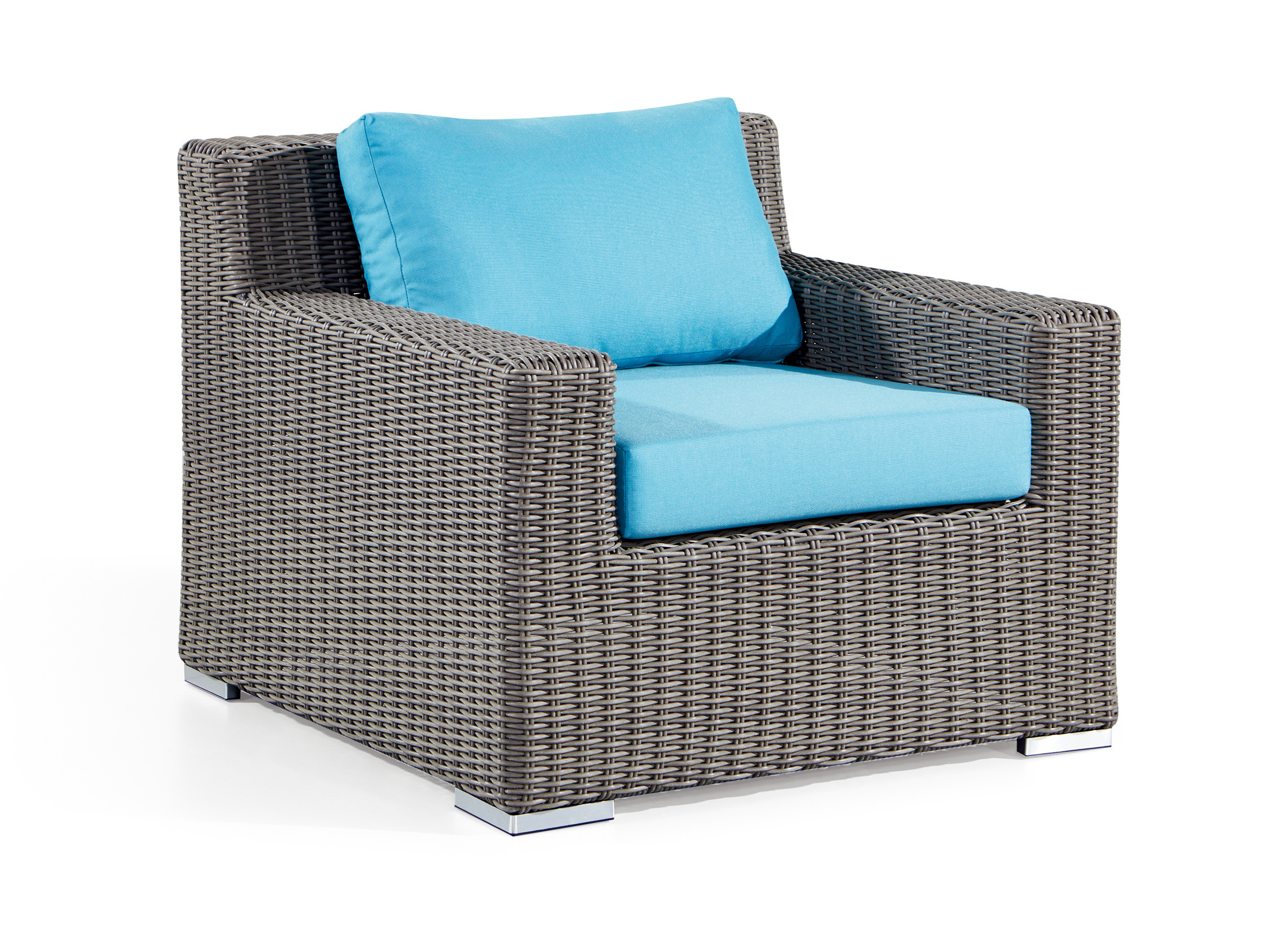 All Weather Backyard Poolside Sofa Plastic Rattan Garden Sofa Set Patio Outdoor Furniture