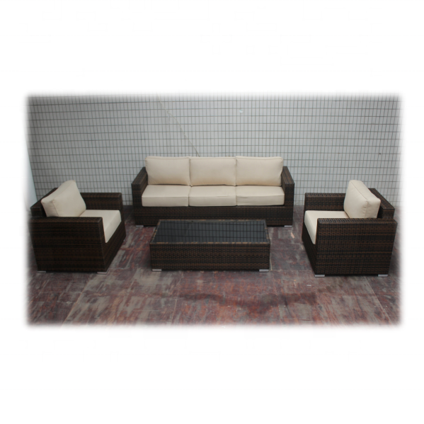 Durable Artificial Rattan Garden Furniture Outdoor Patio Furniture Set outdoor leisure area Plastic Rattan furniture