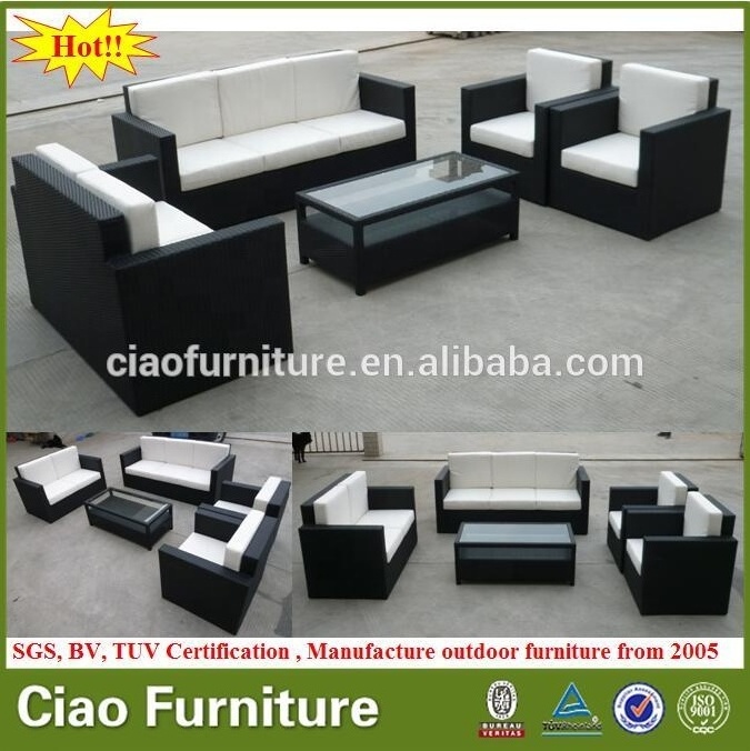 synthetic rattan outdoor furniture outdoor plastic sofa Outdoor garden sofa Rattan wicker Patio Furniture