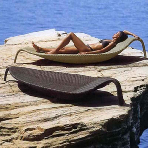 Modern Aluminum Beach Rattan Wicker Swimming Pool Sun Lounge Chair