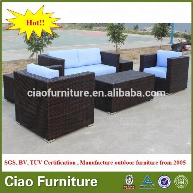 bali rattan outdoor furniture Cube sofa set outdoor rattan furniture