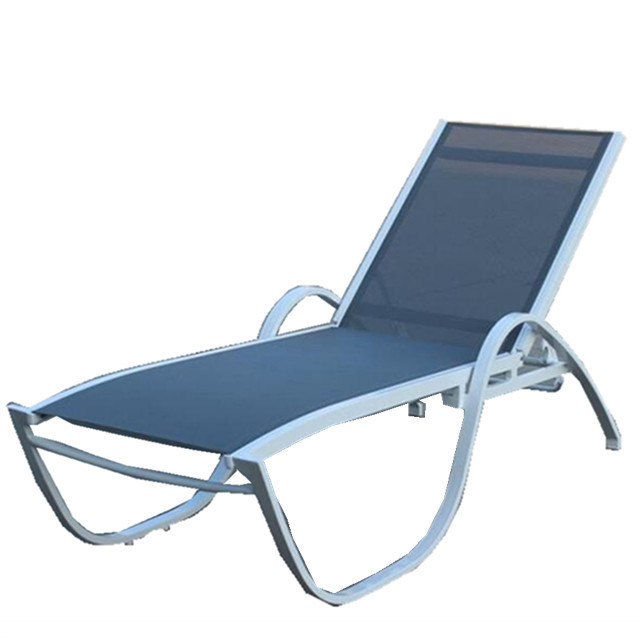 Modern garden furniture chaise lounge set outdoor recliner chair