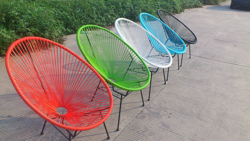 Oval shape outdoor egg chair