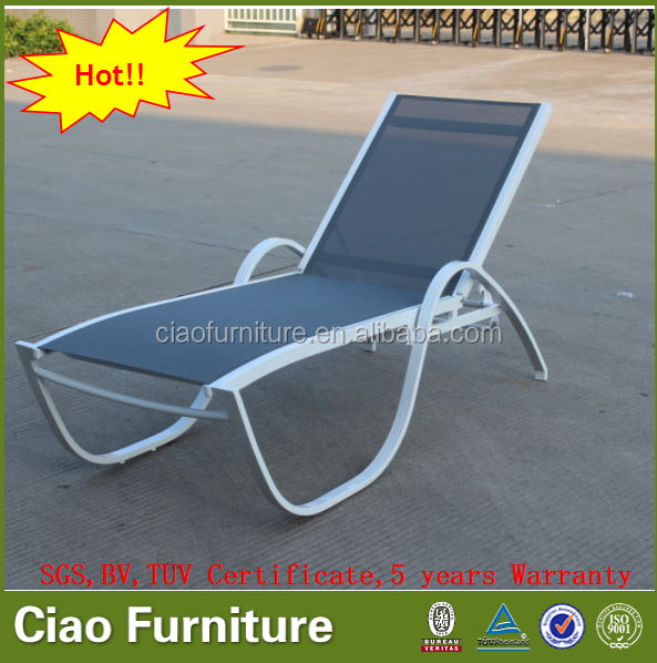 Modern garden furniture chaise lounge set outdoor recliner chair