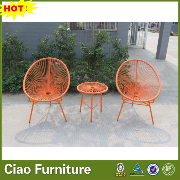 Oval shape outdoor egg chair