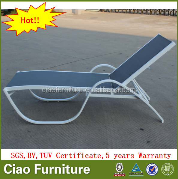 Modern garden furniture chaise lounge set outdoor recliner chair