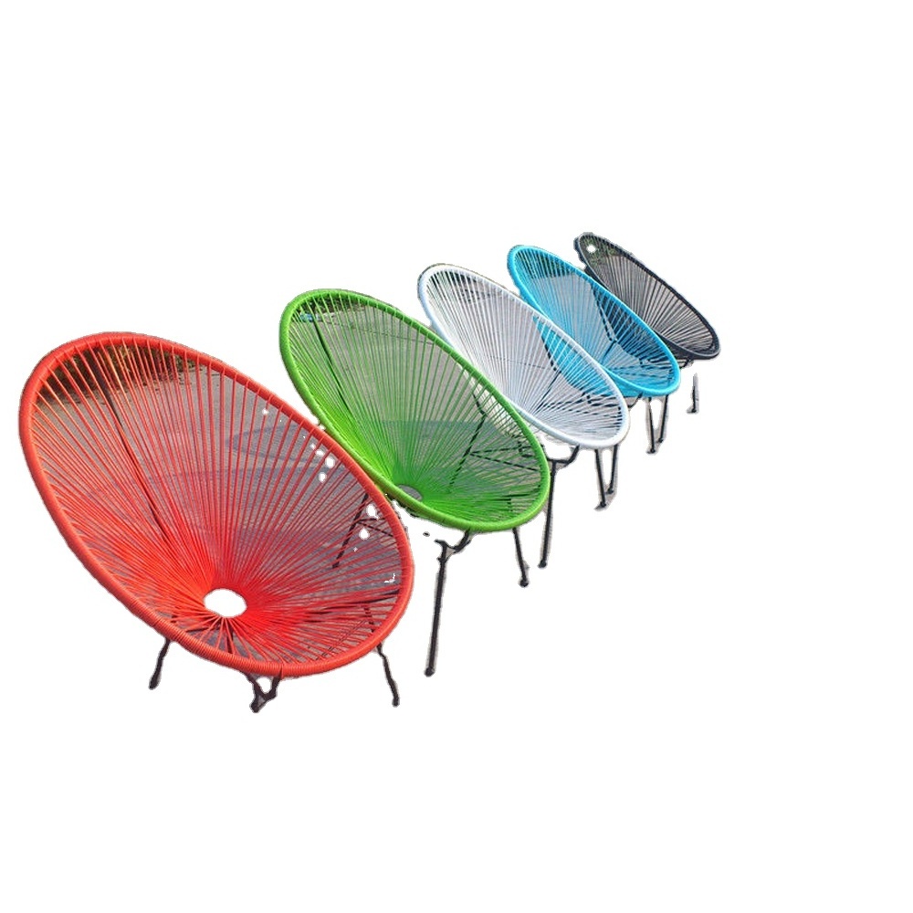 Oval shape outdoor egg chair