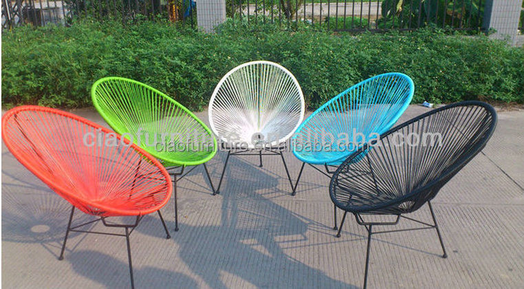 Oval shape outdoor egg chair