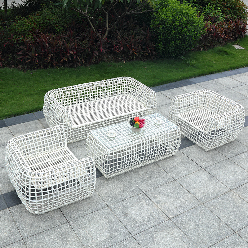 best selling new modern home style outdoor garden patio furniture dining room rattan sectionals seater sofas set