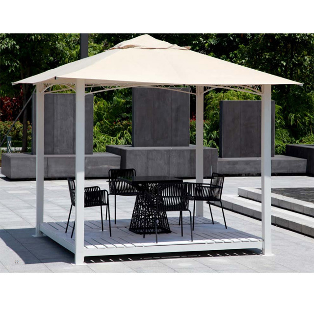 outdoor polycarbonate gazebo garden tent alu roof material