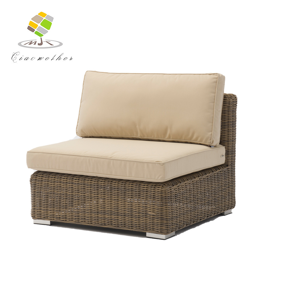 Patio Sofa Set PE Wicker leisure Rattan Furniture garden Sectional Conversation Outdoor Furniture Sofa