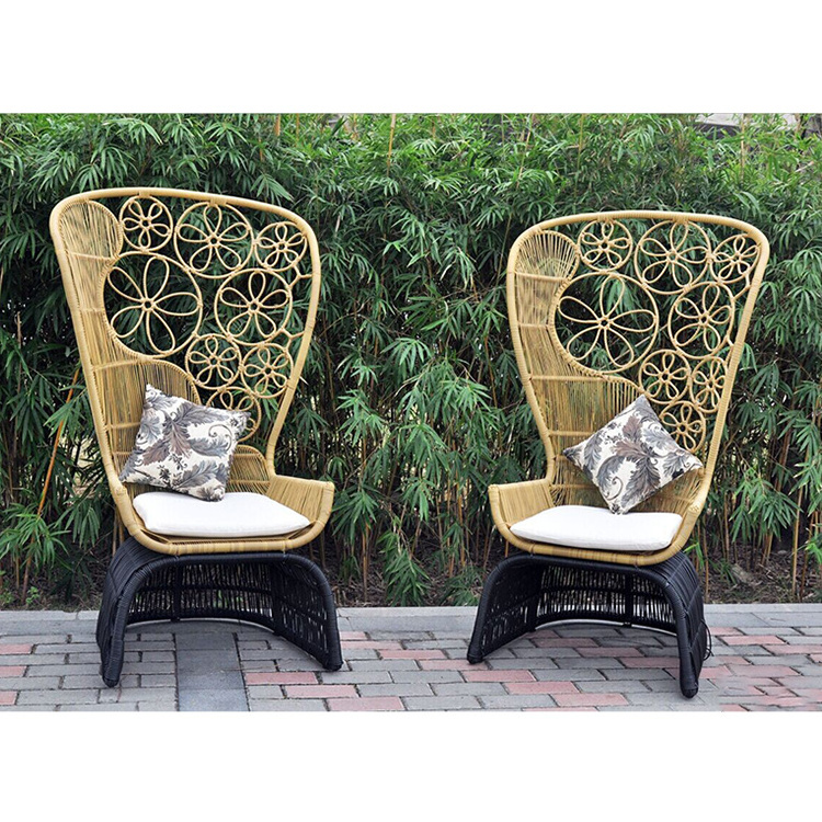 outdoor garden furniture leisure high back rattan  chair