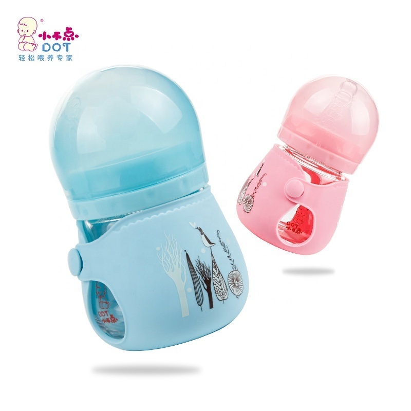 silicone baby bottle manufacturer Bpa free easy to clean silicone baby feeding bottle