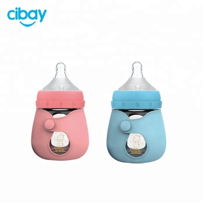 silicone baby bottle manufacturer Bpa free easy to clean silicone baby feeding bottle