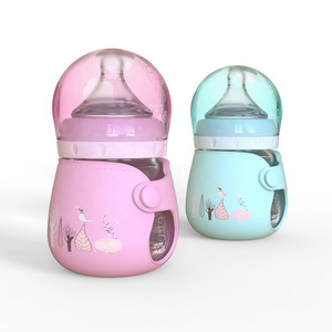 silicone baby bottle manufacturer Bpa free easy to clean silicone baby feeding bottle